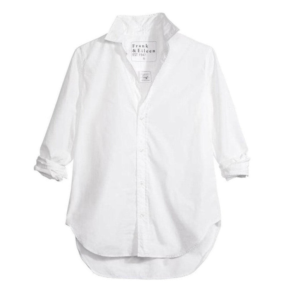 Frank & Eileen White Button-Up Shirt “Frank” Size XS